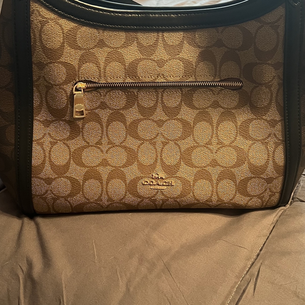 Coach Brown Signature Tote Bag